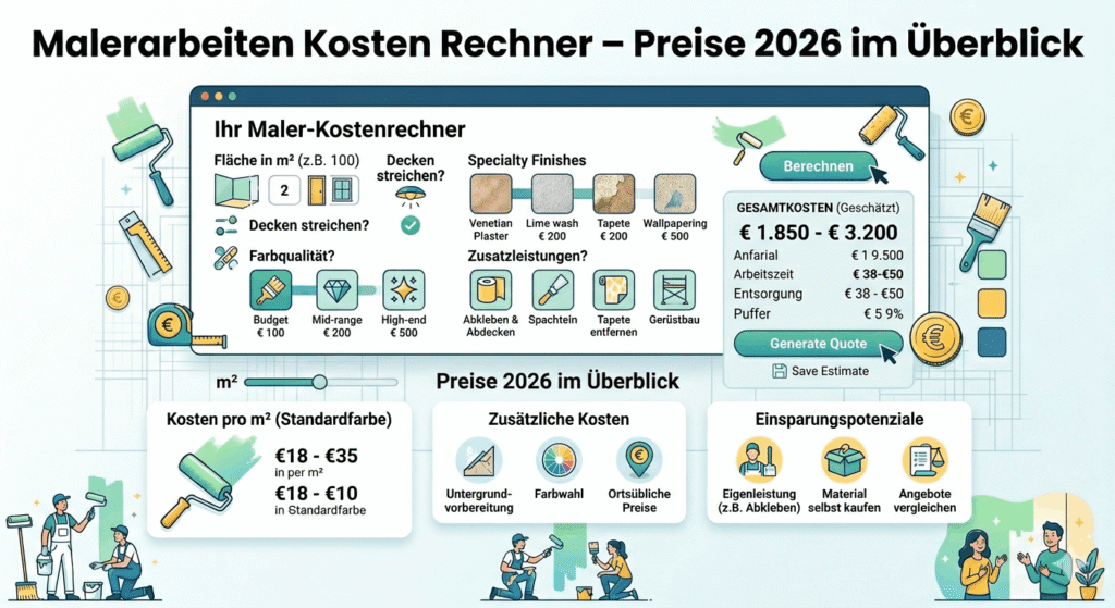 malerarbeiten kosten rechner
