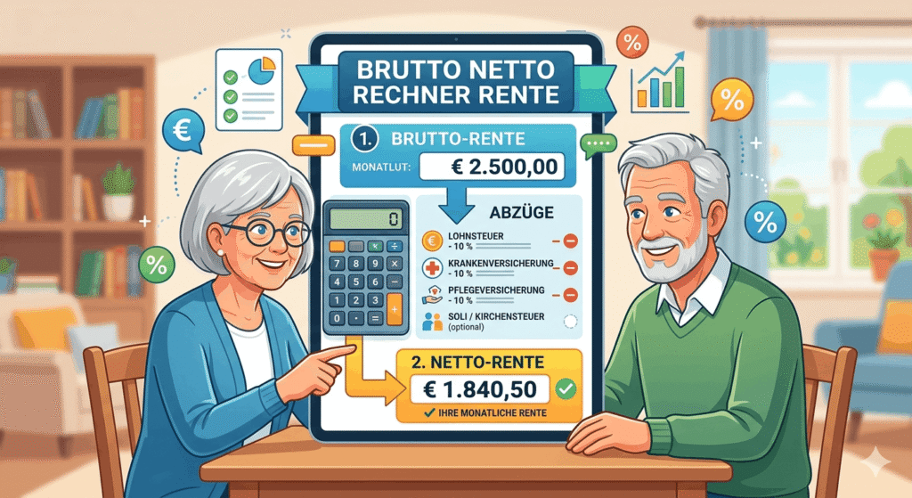 brutto netto rechner rente