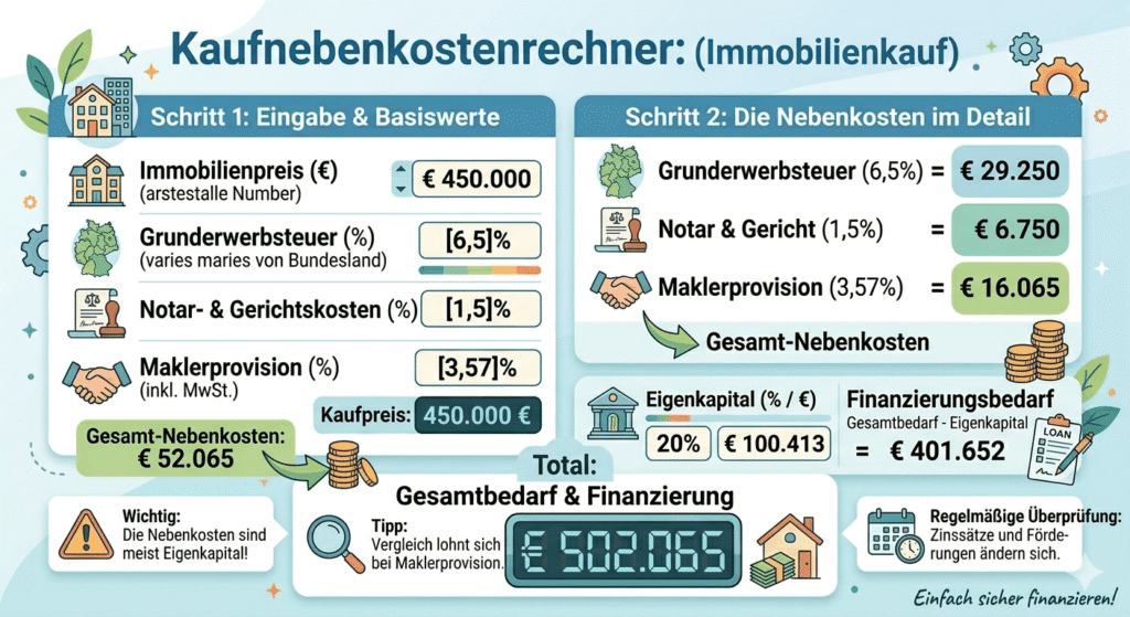 Kaufnebenkostenrechner 2026
