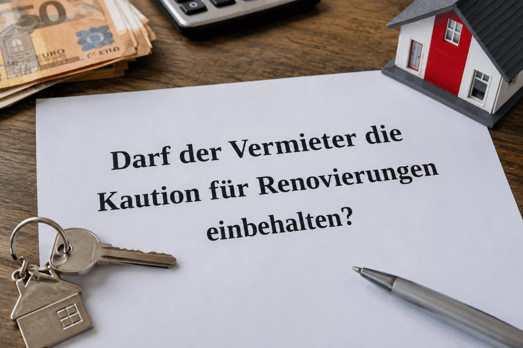 Darf der Vermieter die Kaution für Renovierungen einbehalten?