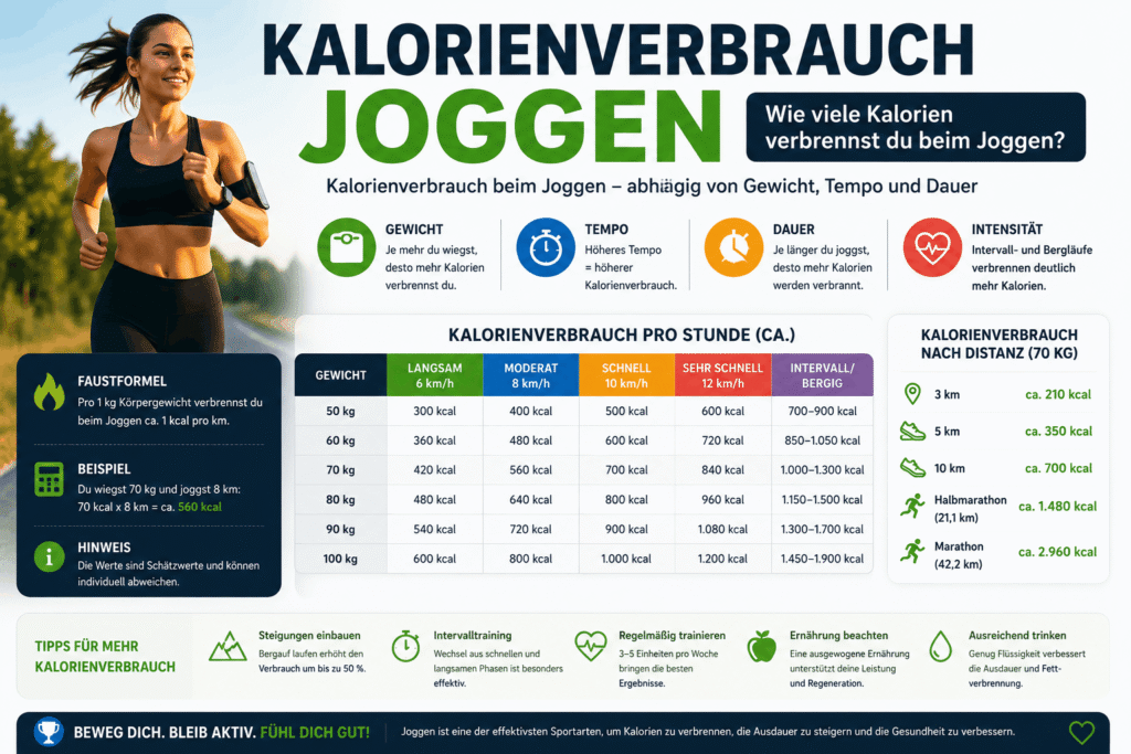 
Kalorienverbrauch Joggen