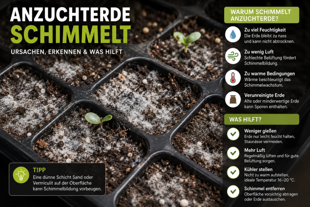 Anzuchterde schimmelt