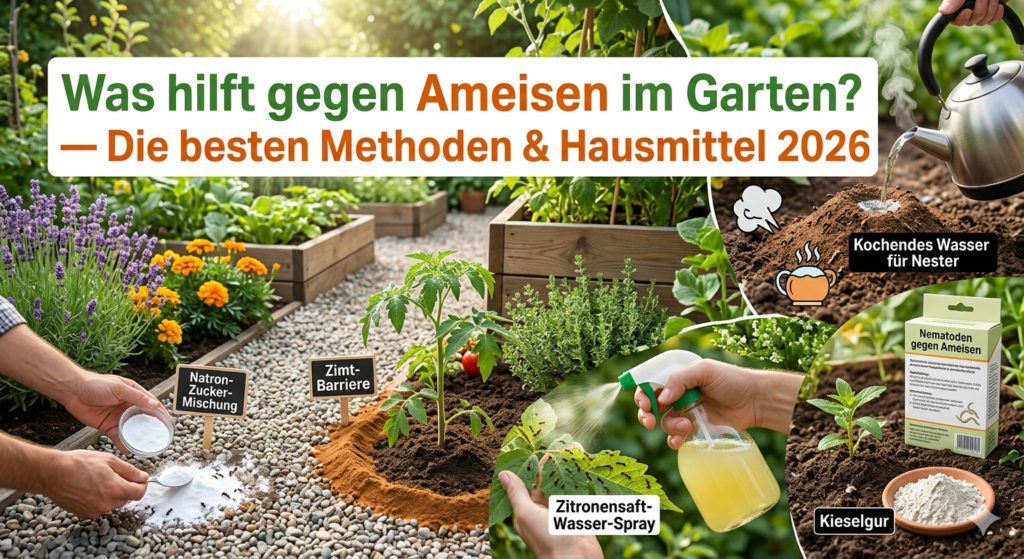 Was hilft gegen Ameisen im Garten? 