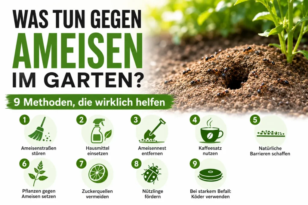 Was tun gegen Ameisen im Garten?