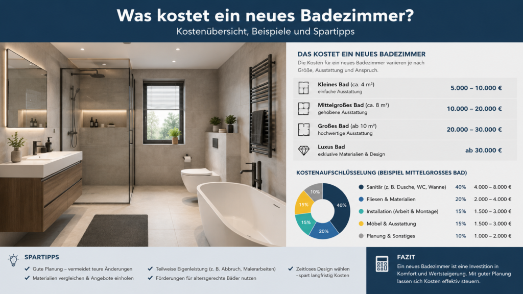 Was kostet ein neues Badezimmer