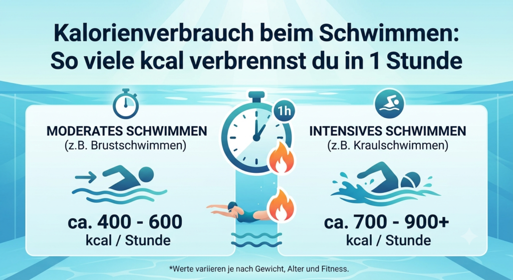 Kalorienverbrauch beim Schwimmen: So viele kcal verbrennst du in 1 Stunde