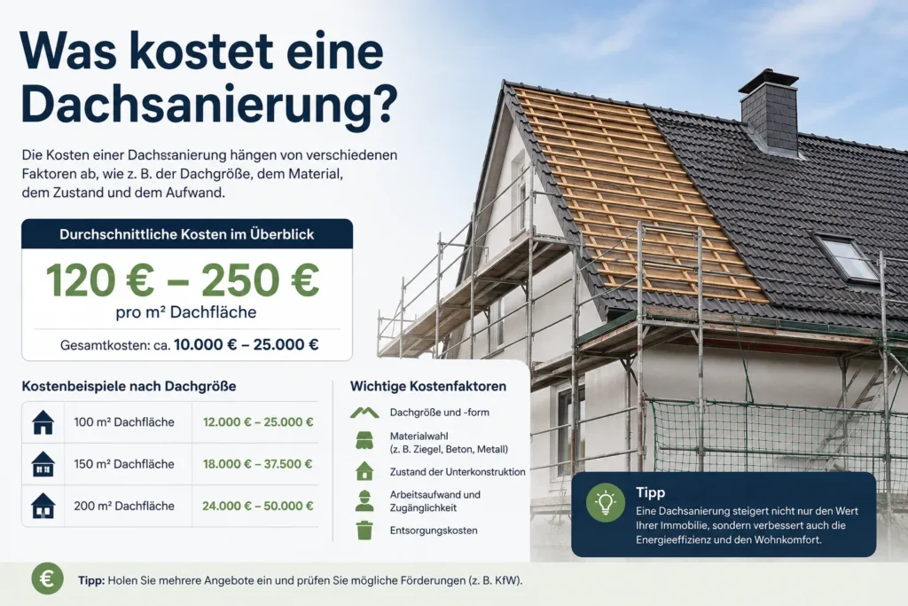 Was kostet eine Dachsanierung 