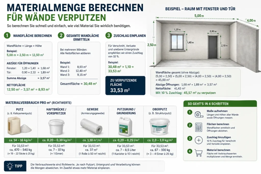 Materialmenge berechnen