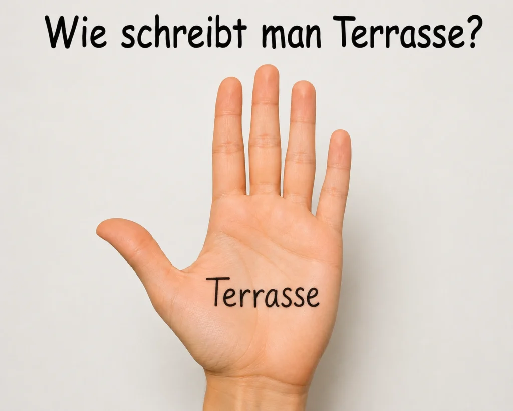 Wie schreibt man Terrasse