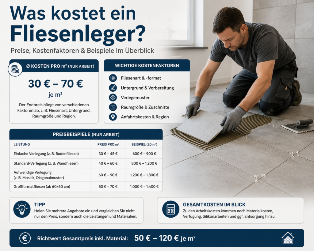 Was kostet ein Fliesenleger