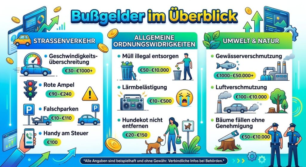 Bußgelder im Überblick