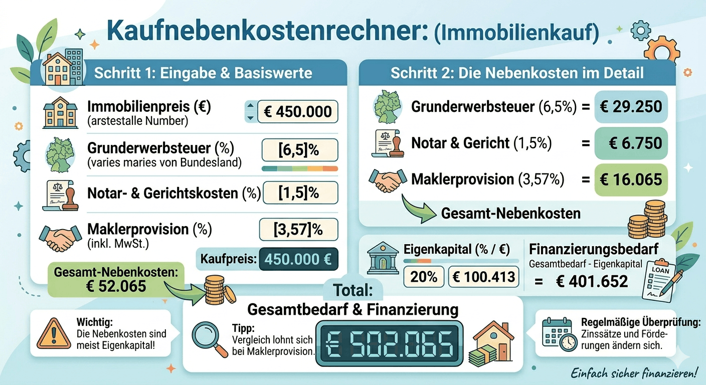Nebenkosten Berechnen Hauskauf