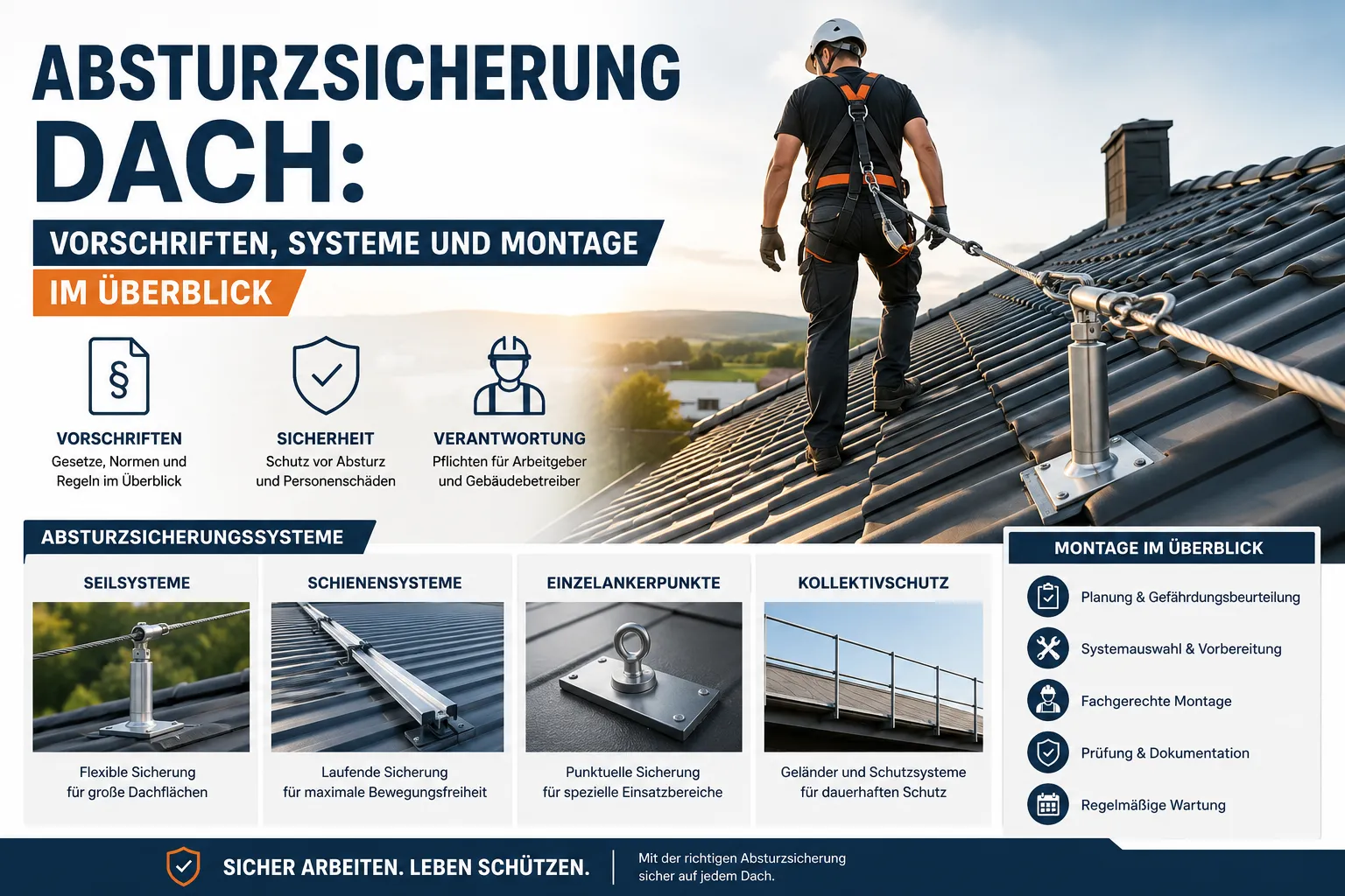 Absturzsicherung Dach