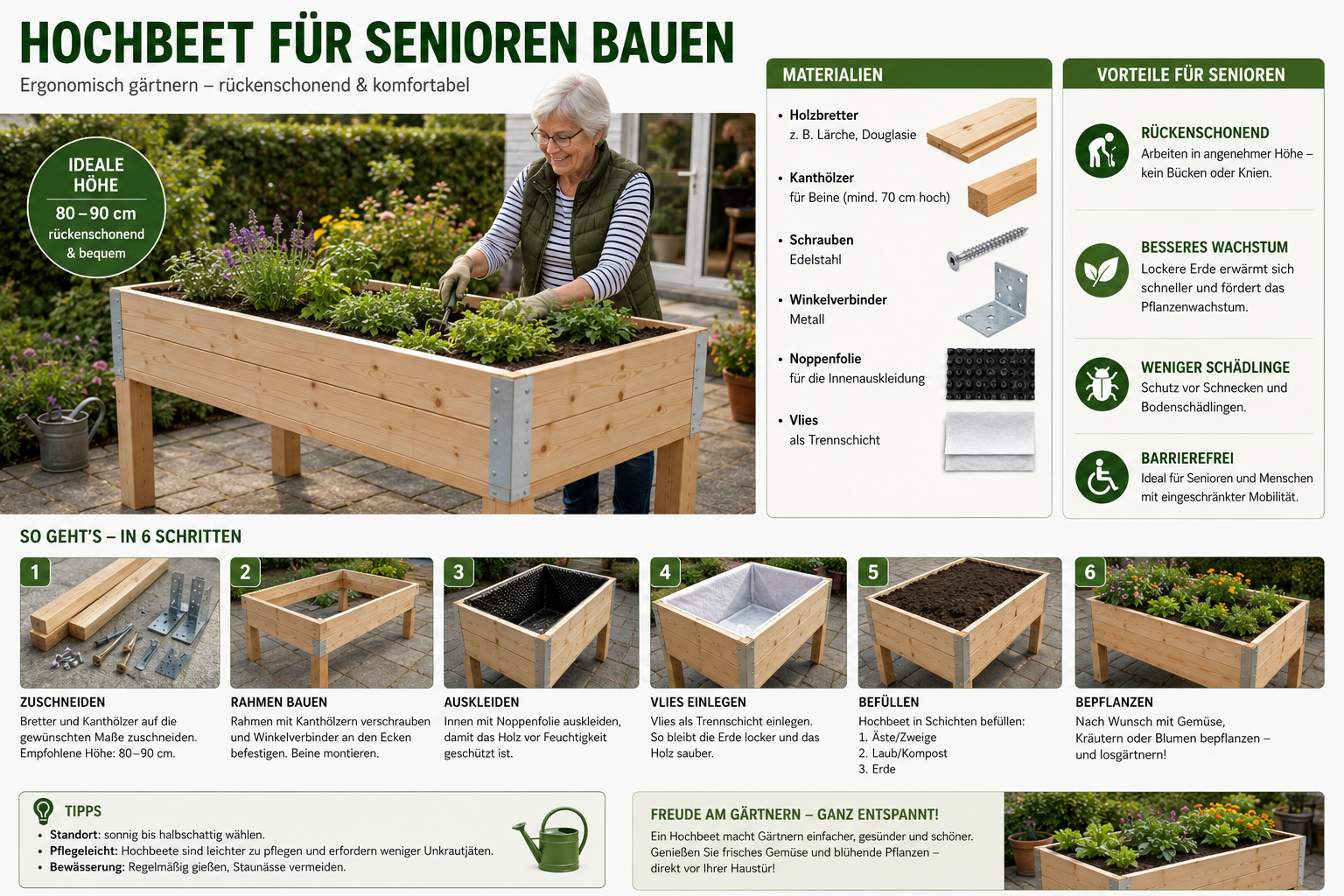 hochbeet für senioren bauen