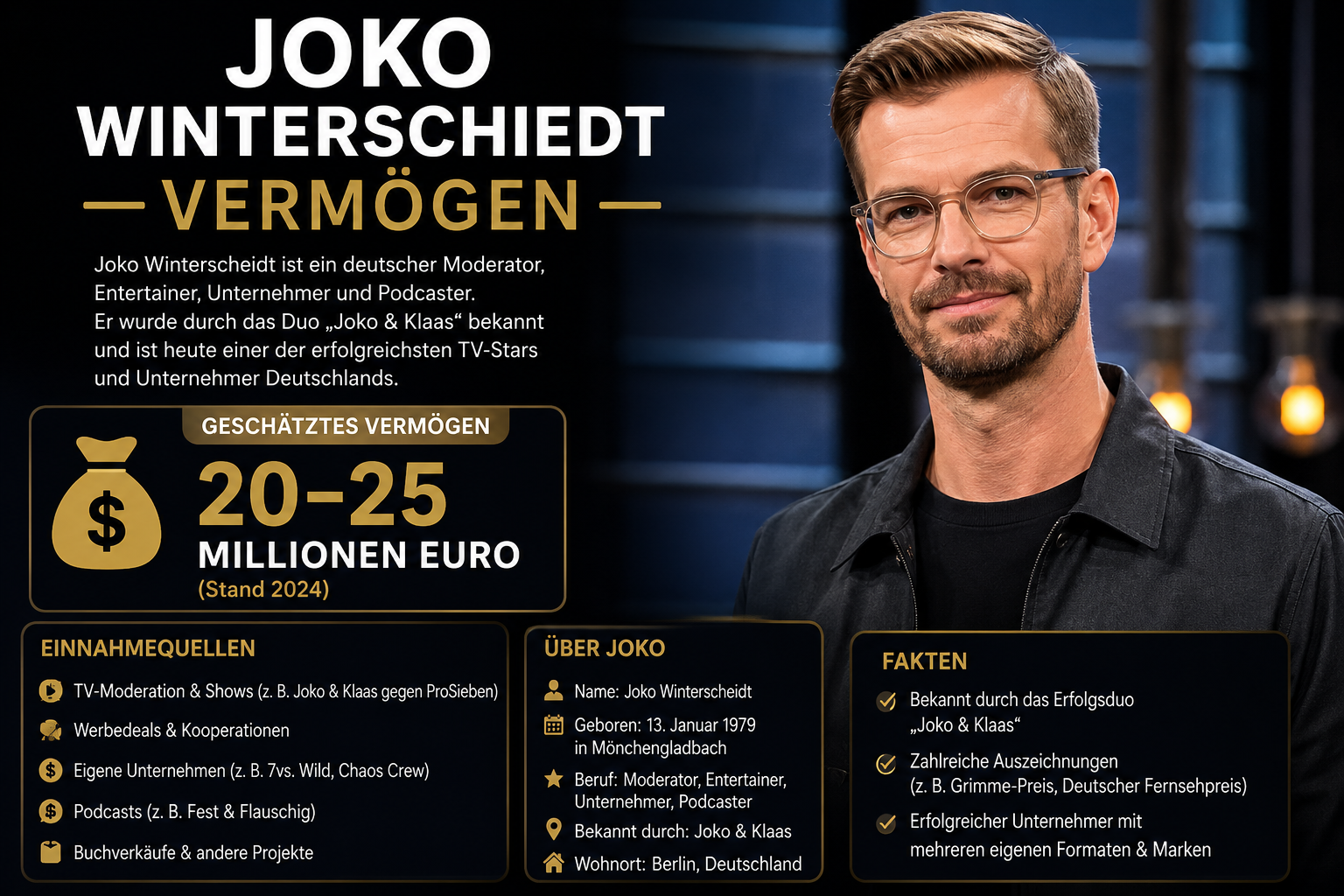 Joko Winterscheidt Vermögen