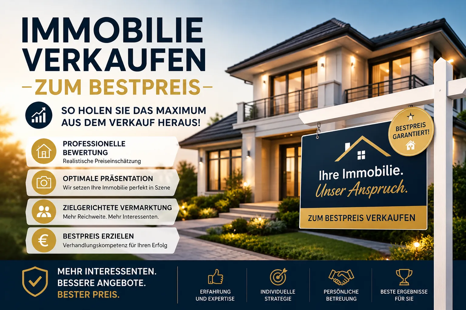 Immobilie verkaufen zum Bestpreis