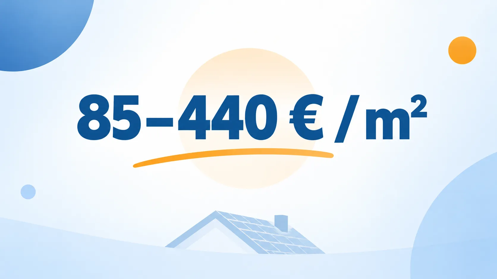 Kosten einer Dachneueindeckung: 85–440 € pro m²